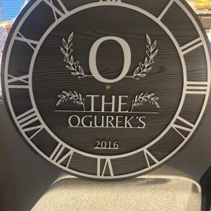 Laser Cut Vintage Wooden Wall Clock - Image 2