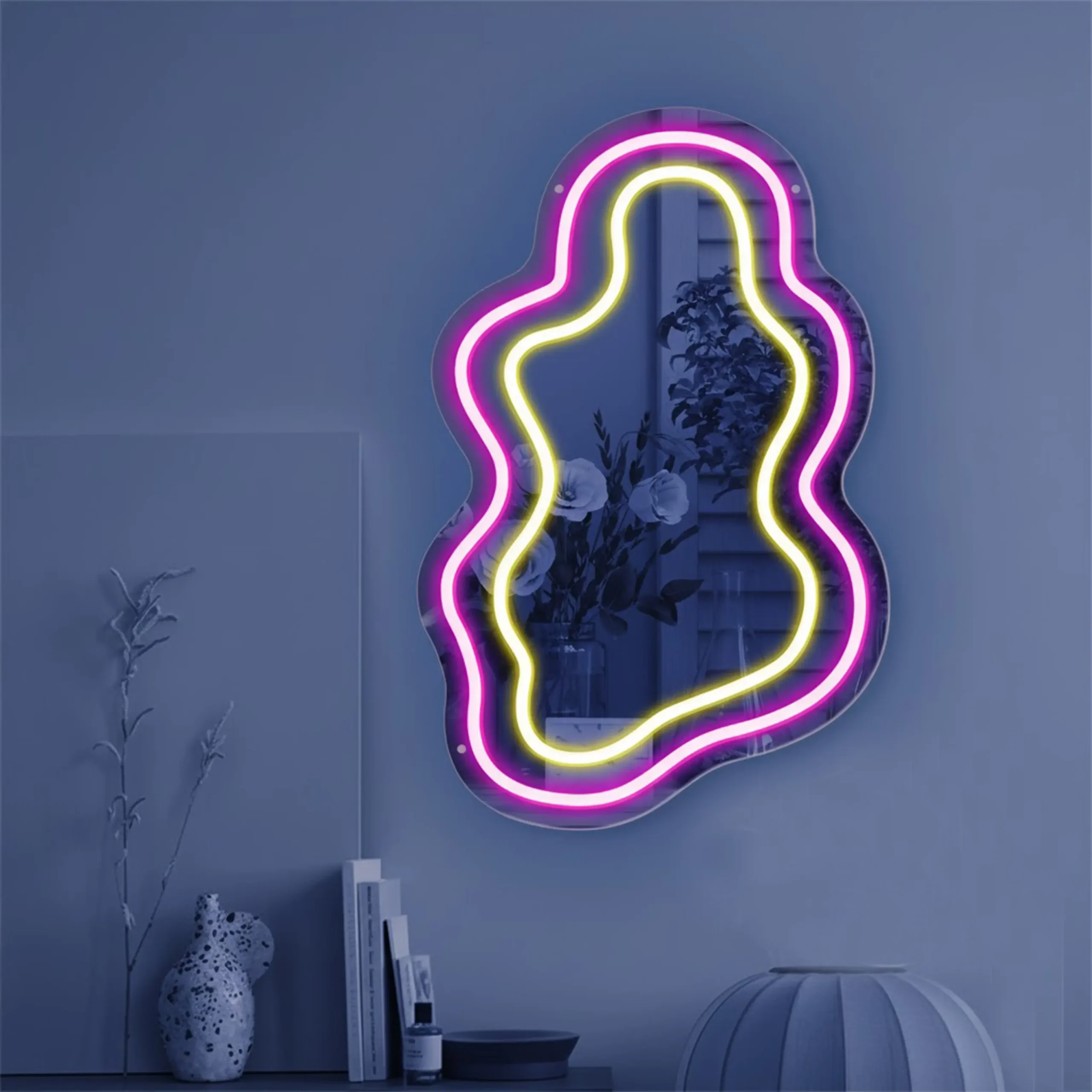 Wavy Neon Led Mirror - Image 2