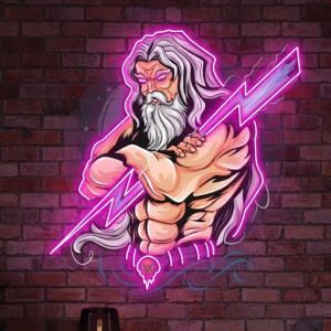 Zeus Thunder LED Light Neon Sign