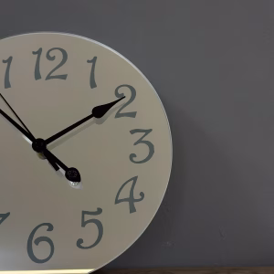 Glass Mirror Wall Clock - Image 2