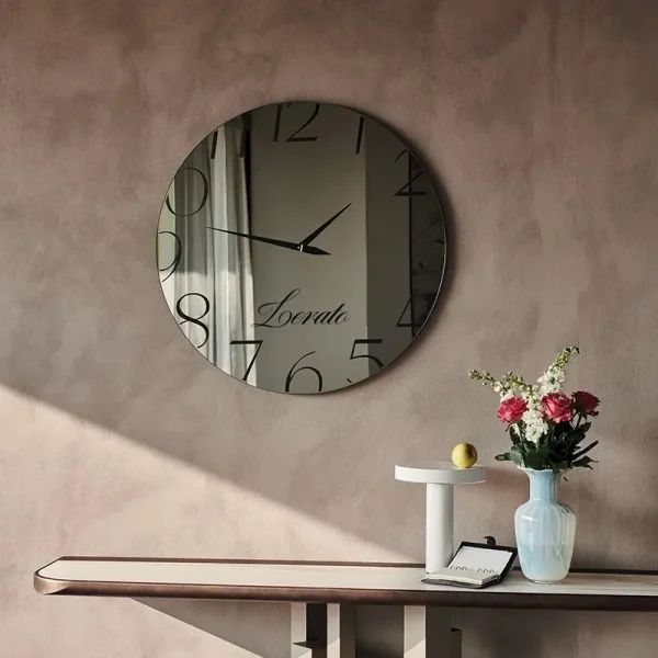 Glass Mirror Wall Clock