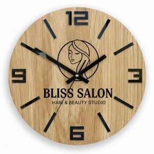 Branded Wooden Wall Clock - Image 2
