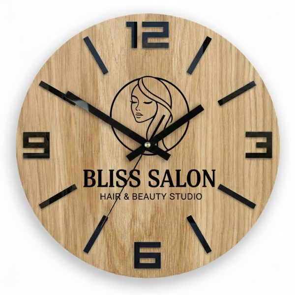 Branded Wooden Wall Clock