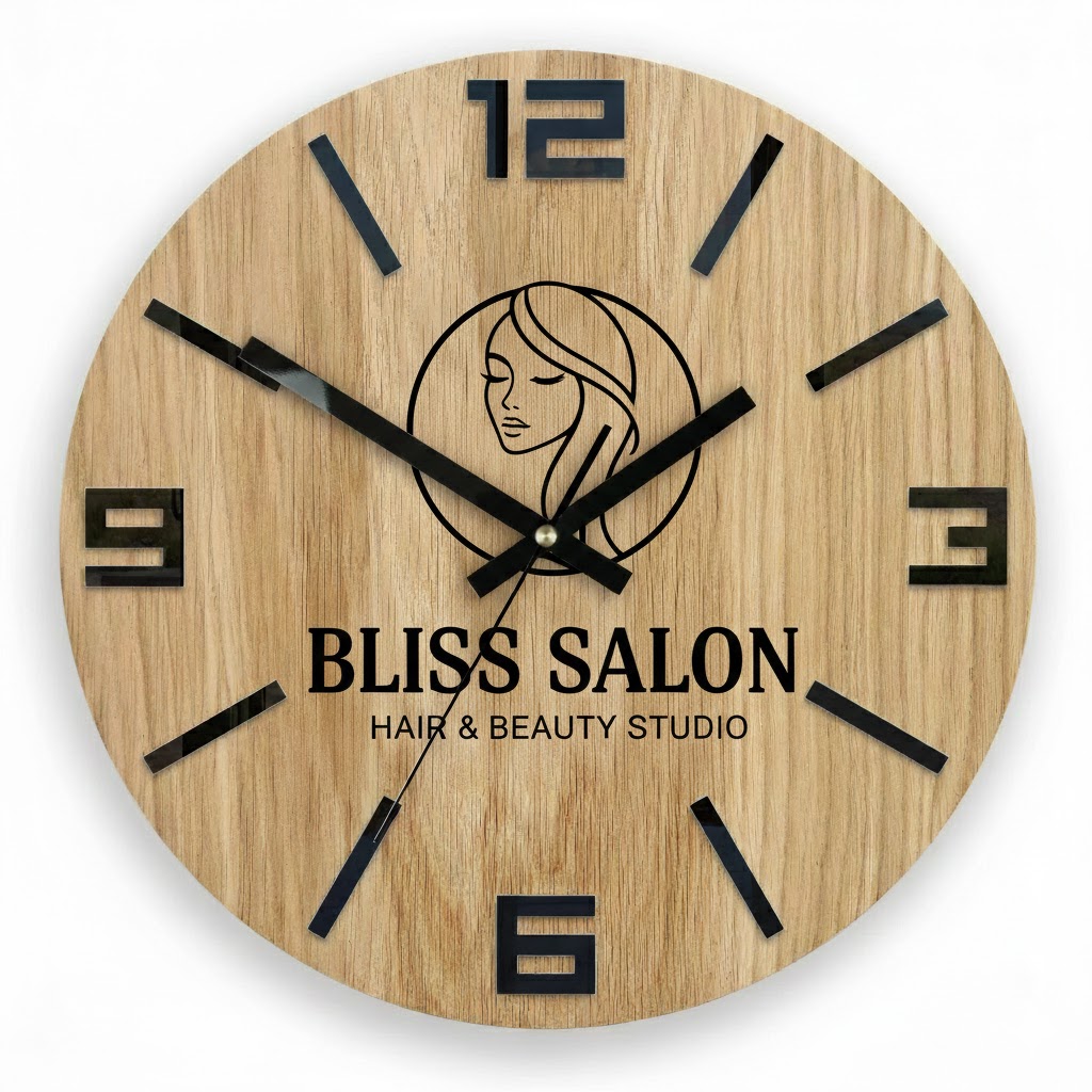 Branded Wooden Wall Clock - Image 2